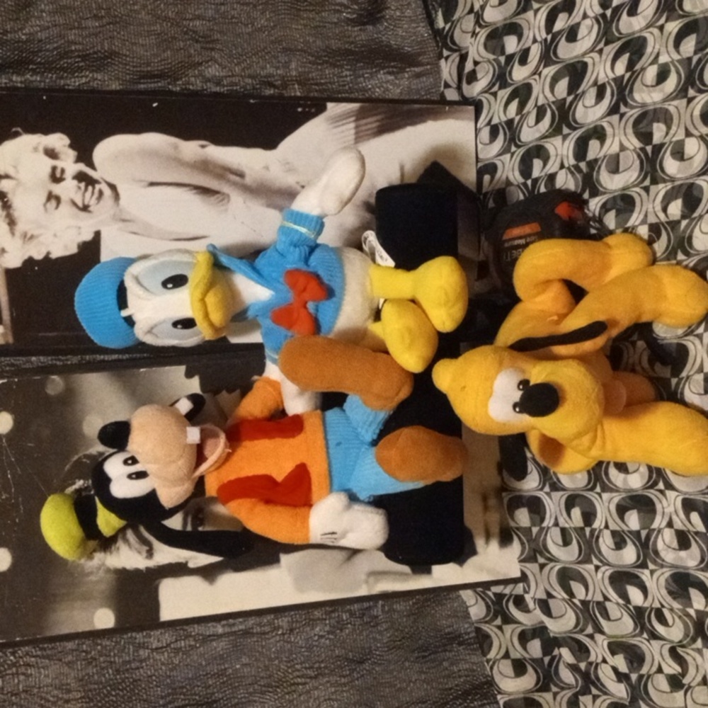 DISNEY COLLECTION/GOOFY/DONALD/PLUTO/7" PLUSH DOLLS FANTASTIC CONDITION